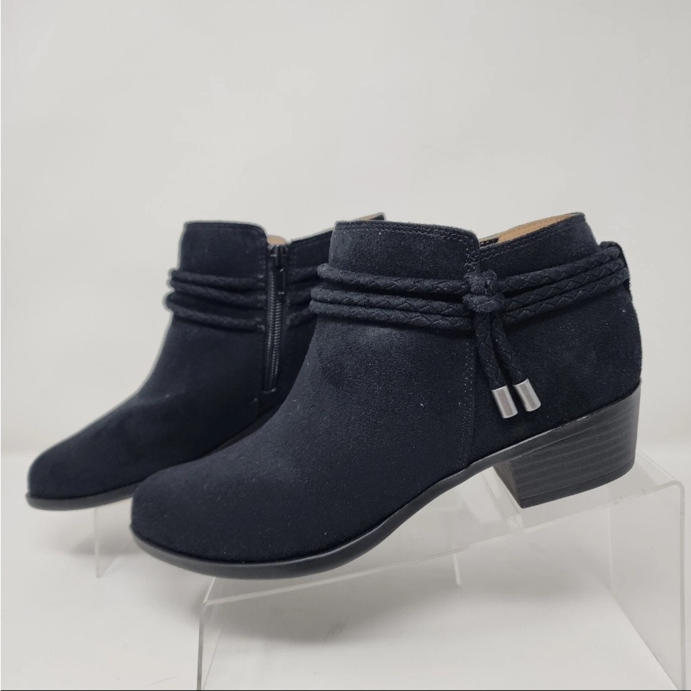 BRAND NEW IN BOX LIFE STRIDE SIZE 11M BLACK SIDE ZIP SHORT ANKLE BOOTIES BOOTS